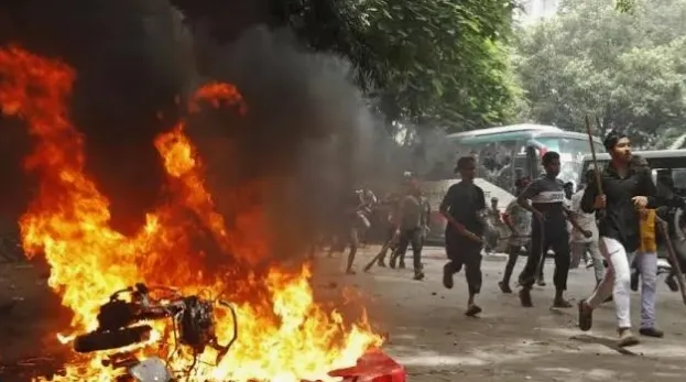 A snapshot of the violence and riots engulfing Bangladesh.  